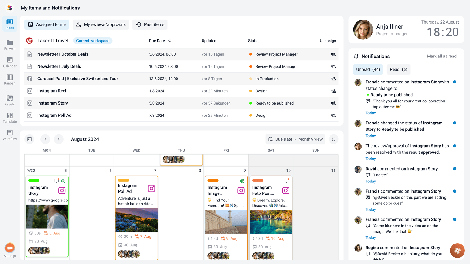 Effizientes Feedback zentral gesammelt