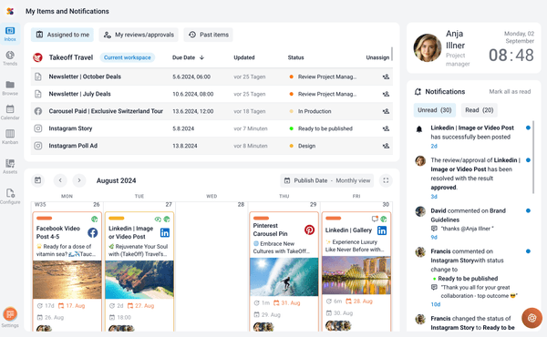 Content Manager Tool für Effizienzgewinne und Zeitersparnis